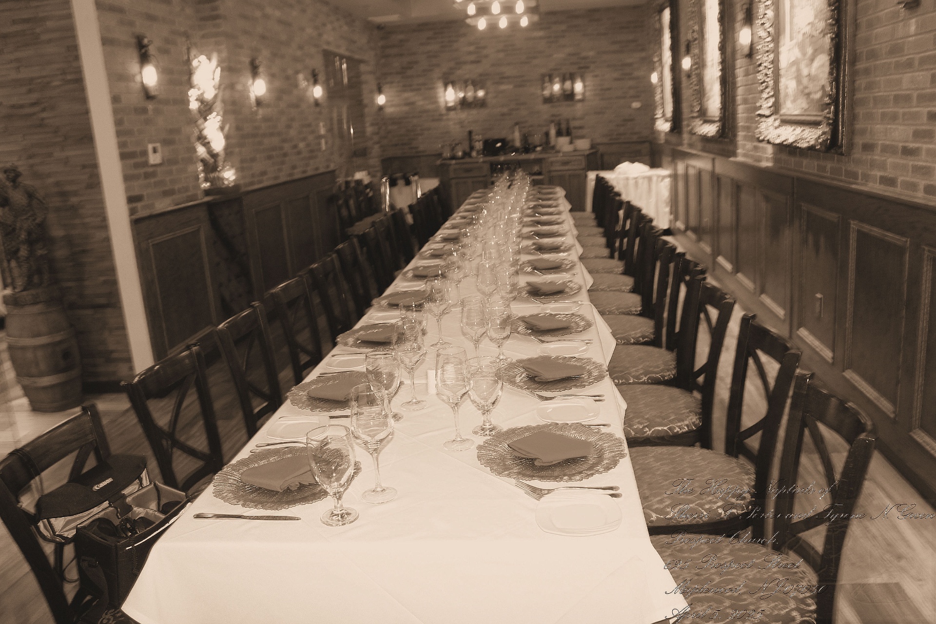 Reception · Tablescape