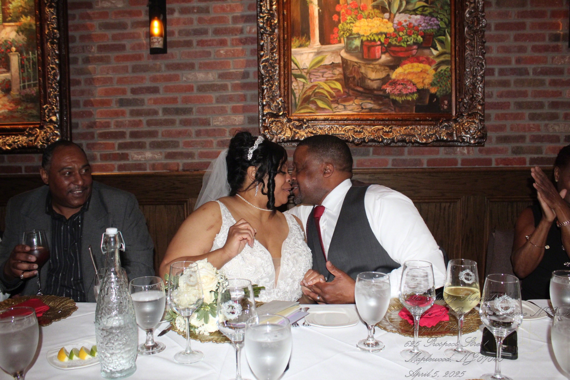 Reception · First Kiss as Newlyweds